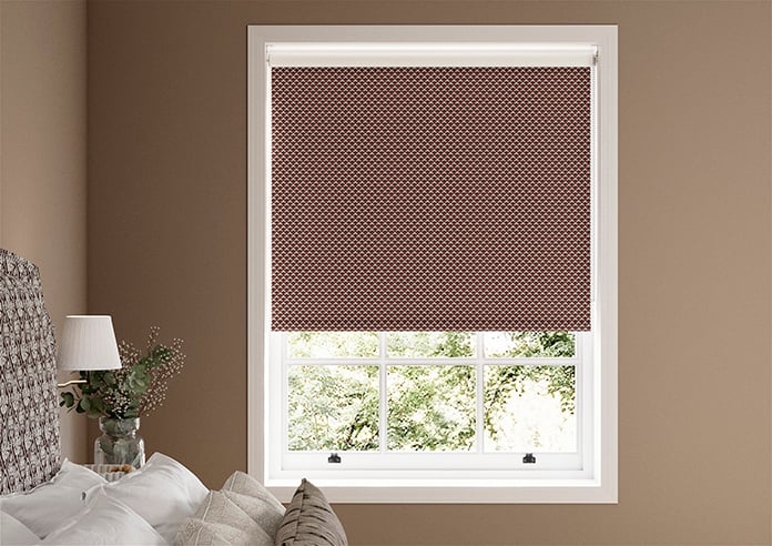 Ted Baker Palm Geo, Crimson - Twist&Fit Roller Blind - Image 3